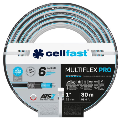 6-vrstvová záhradná hadica MULTIFLEX ATSV 1" 30m