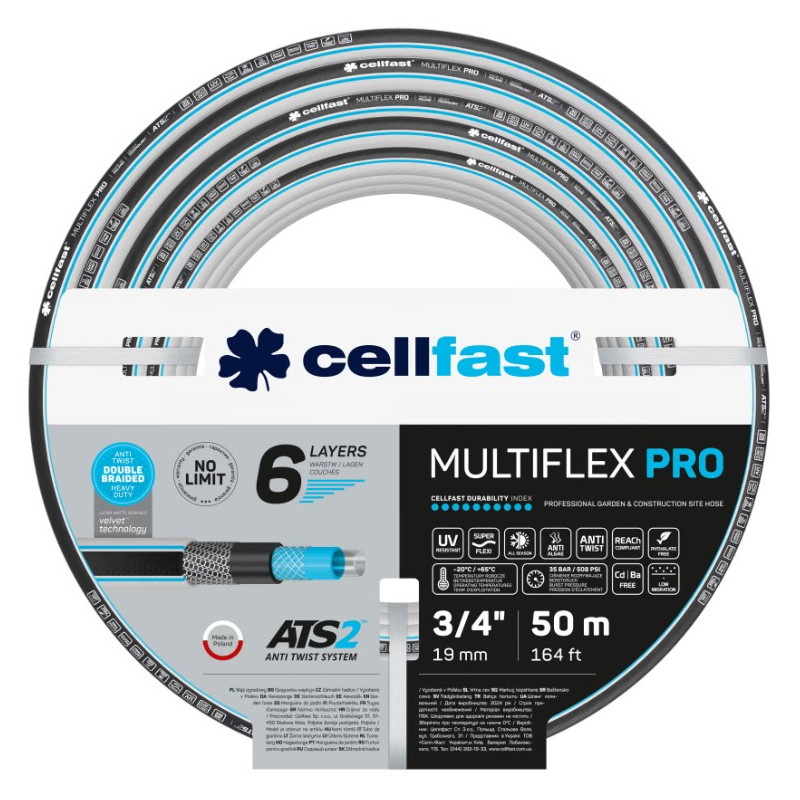 6-vrstvová záhradná hadica MULTIFLEX ATSV 3/4" 50m
