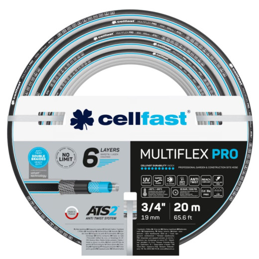 6-vrstvová záhradná hadica MULTIFLEX ATSV 3/4" 20m