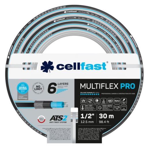6-vrstvová záhradná hadica MULTIFLEX ATSV 1/2" 30m