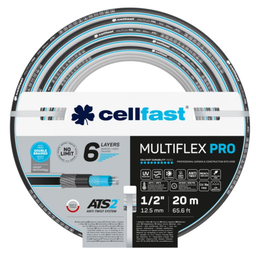 6-vrstvová záhradná hadica MULTIFLEX ATSV 1/2" 20m