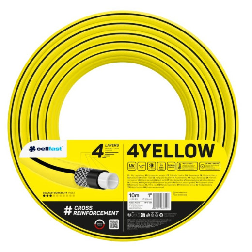 4-vrstvová záhradná hadica 4YELLOW 1" 10m