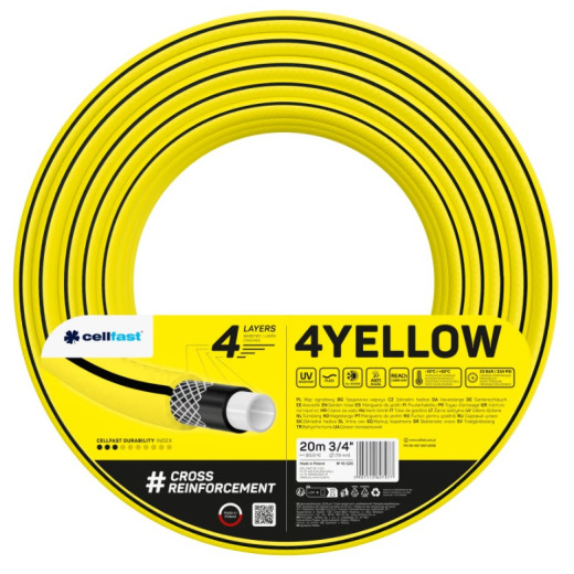 4-vrstvová záhradná hadica 4YELLOW 3/4" 20m