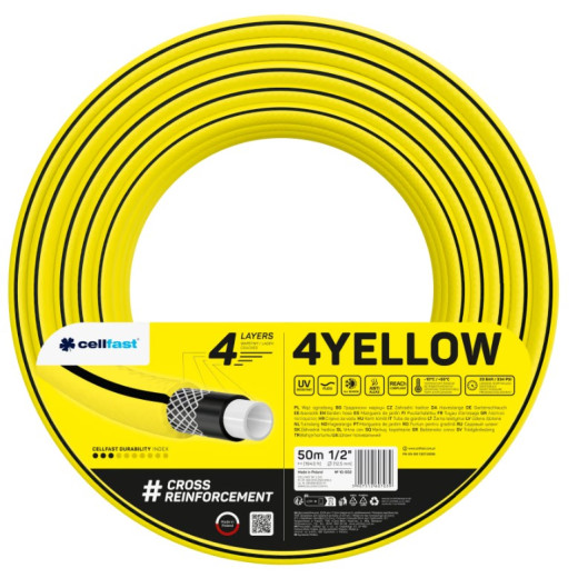 4-vrstvová záhradná hadica 4YELLOW 1/2" 50m