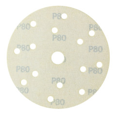 Brúsny papier pre excentrickú brúsku 150 mm P80, 10 ks