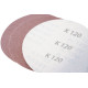 Brúsny papier s adaptérom 150 mm K60, K80, K120, K240, 13-dielna sada
