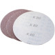 Brúsny papier s adaptérom 150 mm K60, K80, K120, K240, 13-dielna sada