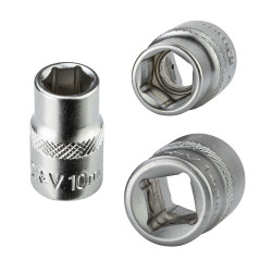 DEMA Nástrčkový kľúč / orech krátky 10 mm 3/8"