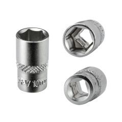 DEMA Nástrčkový kľúč / orech krátky 10 mm 1/4"