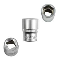 DEMA Nástrčkový kľúč / orech krátky 20 mm 1/2"