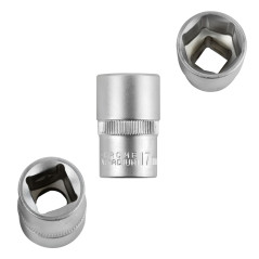 DEMA Nástrčkový kľúč / orech krátky 17 mm 1/2"