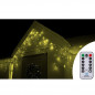 LED kvaple 14,5 m, 300 LED, IP44, 8 svetelných módov s ovládačom, teplá biela