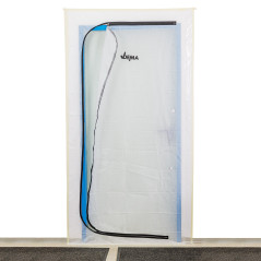 DEMA Ochranná fólia proti prachu na dvere so zipsom 110x220 cm z netkanej textílie