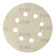 Brúsny papier pre excentrickú brúsku 125 mm P240, 10 ks