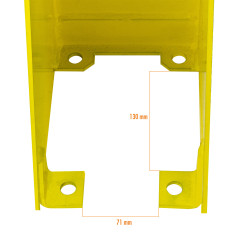 Bezpečnostný U-profil na ochranu regálov 40 cm / 5 mm