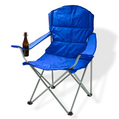 DEMA Kempingová / záhradná stolička skladacia, modrá