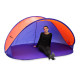 Samorozkladací plážový stan PopUp, oranžovo-modrý