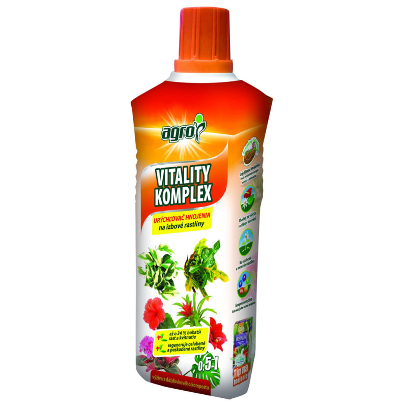 Kvapalné hnojivo Vitality Komplex na izbové rastliny 0,5 L