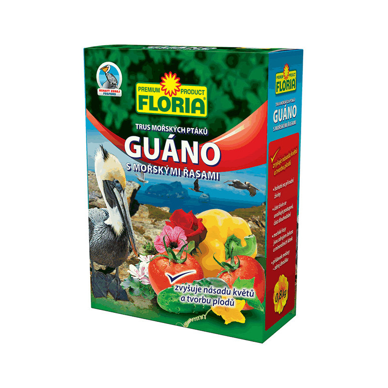 Organické hnojivo Guano s morskými riasami 0,8 kg