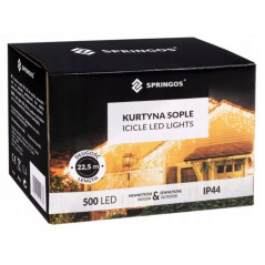 LED kvaple 22,5 m, 500 LED, IP44, 8 svetelných módov, multicolor