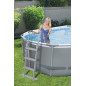 Bazén + filter, pumpa, rebrík, dávkovač, 427x250x100 cm Power Steel 56620