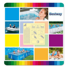 Sada Bestway 62091, na opravu bazéna a nafukovačiek, 10 ks, 65x65 mm