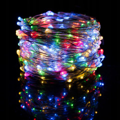 LED reťaz Nano 51 m, 480 LED, IP44, 8 svetelných módov, multicolor