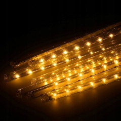 LED svetelná reťaz Meteor 4x0,5 m, 480 LED, IP44, teplá biela