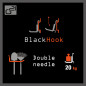 Závesný systém BlackHook double needle 8 x 10 x 22 cm