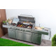 Plynový gril Nevada, BBQ kuchyňa 8 horákov + zadarmo redukčný ventil