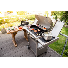 Plynový gril California BBQ Premium line Premium line, 4 horáky + redukčný ventil zadarmo