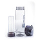 Fľaša na smoothie/juice, 600 ml, sivá