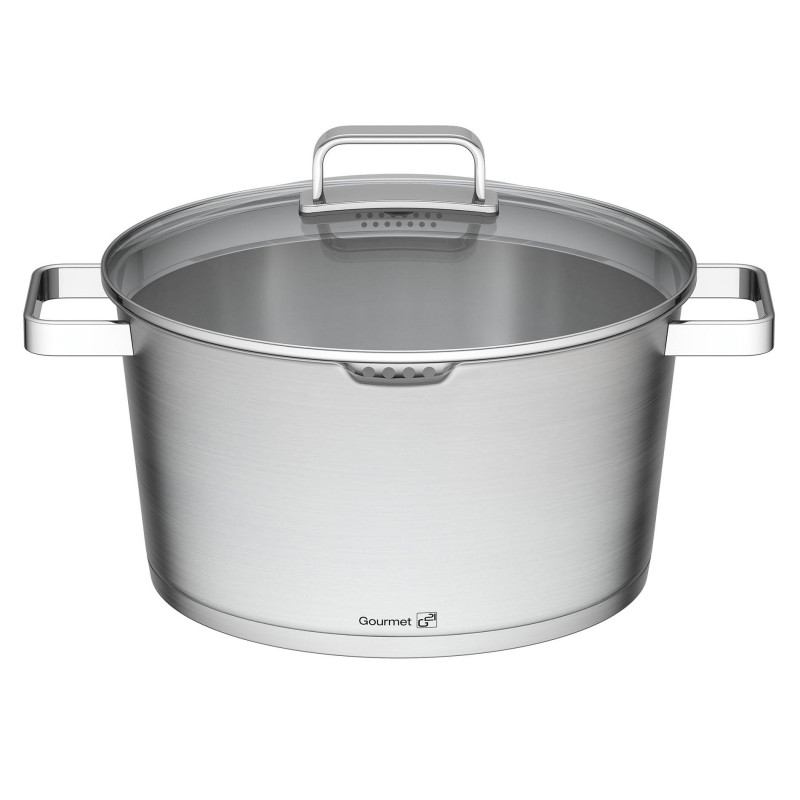 Hrniec Gourmet Magic s cedidlom 28 cm s pokrievkou nerez