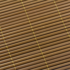 DEMA Clona na plot, bambusová rohož z PVC 100x500 cm, hnedá