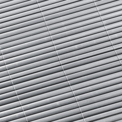 Clona na plot, bambusová rohož z PVC 100x500 cm, šedá