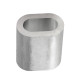 Hliníkové lisovacie svorky 12 mm, 50 ks