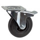Gumové otočné koliesko s brzdou 125 mm, do 60 kg