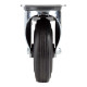 Gumové otočné koliesko s brzdou 125 mm, do 60 kg