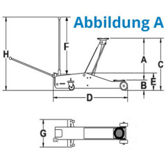 Güde Pojazdný zdvihák hydraulický GRH 3/500 Q 3 t