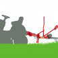 Odmachovač / prevzdušňovač trávnika 120 cm pre záhradný traktor DAR 120