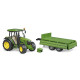 Traktor John Deere 5115M s prívesom so sklopnými bočnicami 1:16 02108
