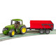 Traktor John Deere 6920 so sklápacím prívesom červeným 1:16 02057