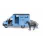 Preprava zvierat Mercedes-Benz Sprinter s koníkom 1:16 02674