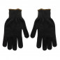 Pracovné rukavice pletené čierne, veľkosť 10