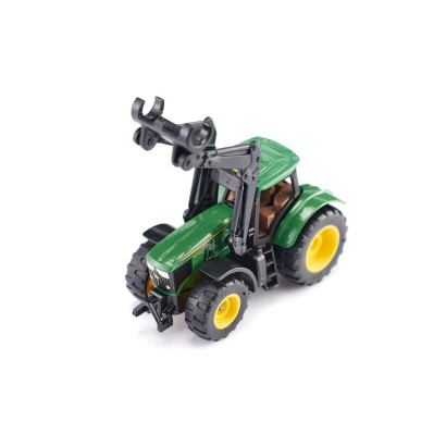 Traktor John Deere s mechanizmom na uchopenie guľatiny / 1540