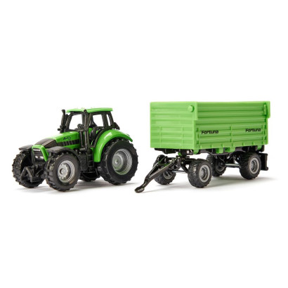 Traktor Deutz-Fahr s 2-nápravovým prívesom Fortuna / 1606