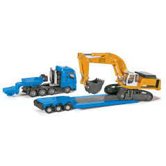 Ťahač MAN TG-A s podvalníkom a pásovým rýpadlom Liebherr 974 1:87 1847