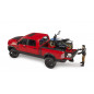 Pick-Up RAM 2500 Power Wagon s motocyklom Ducati Desert Sled a jazdcom 1:16 02502