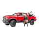Pick-Up RAM 2500 Power Wagon s motocyklom Ducati Desert Sled a jazdcom 1:16 02502