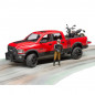 Pick-Up RAM 2500 Power Wagon s motocyklom Ducati Desert Sled a jazdcom 1:16 02502